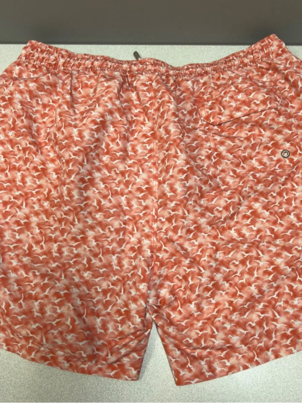 Cremieux Swim Trunks Orange Seagull Print‎ Men’s Size XL